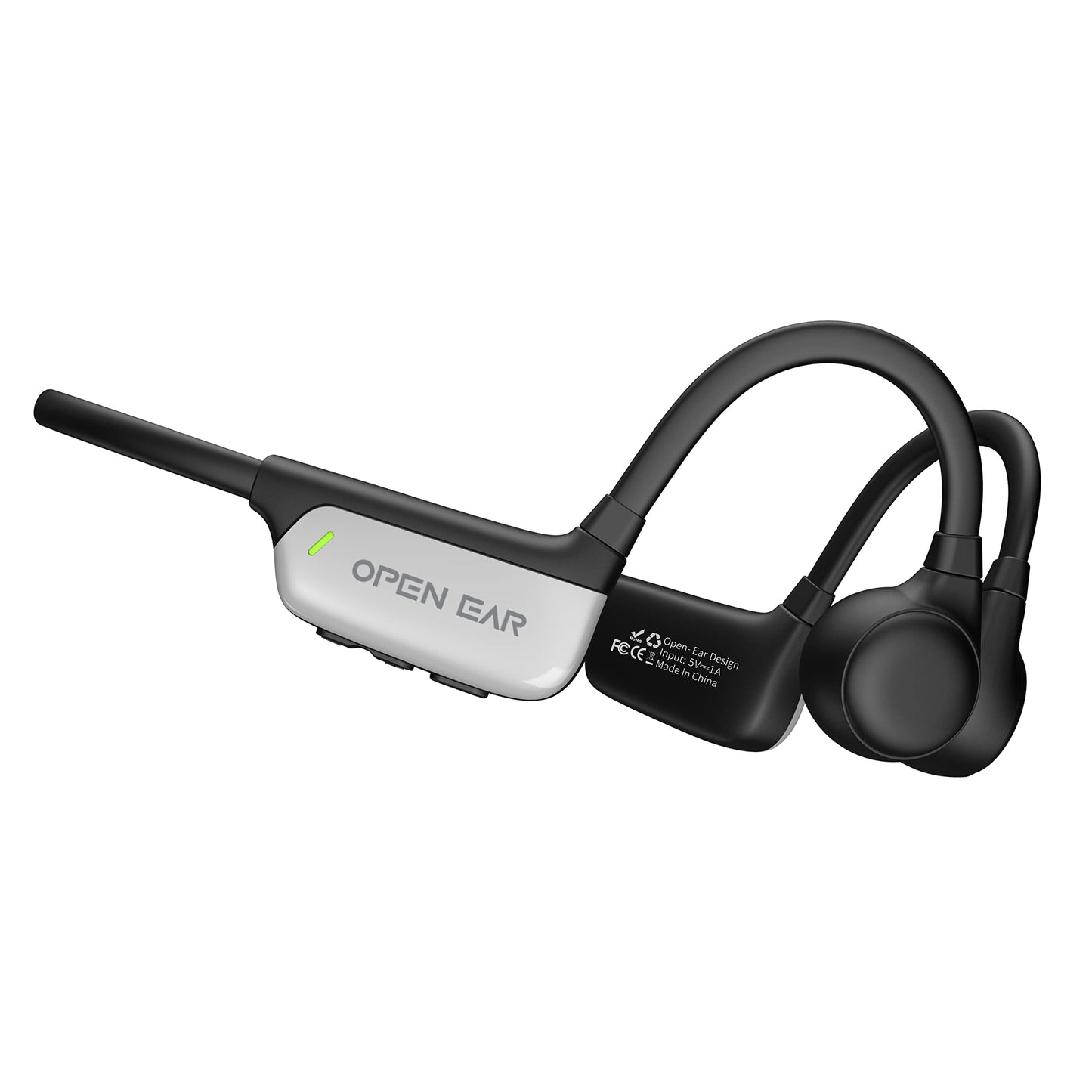 Sextet BT - Open Ear Waterproof Bone Conduction Headphones with Bluetooth, Microphone and Voice Control